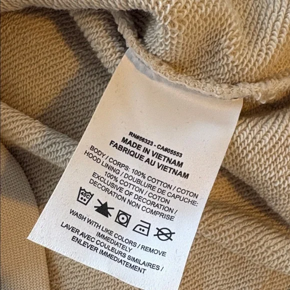 Nike Men's Hoodie in Soft Cream size small oversized will fit up to large nwot - Picture 11 of 12